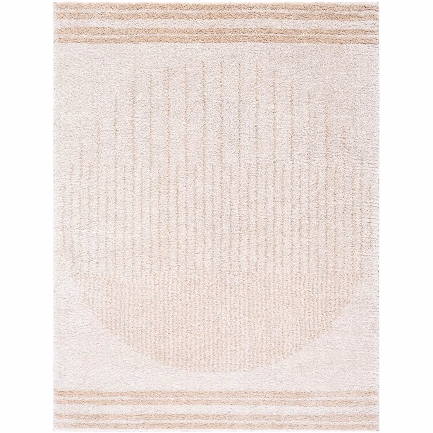 Livabliss Fossay Boho Machine Woven High Pile Washable Shag Rug in Beige, Brown, Green and Grey, W/D/H: 120 x 170 cm – 2