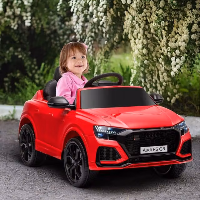 HOMCOM Licensed Audi RS Q8 6V Electric Ride On Car in Red