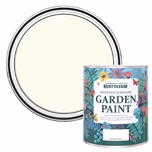 Rust-Oleum Mould Resistant Garden Paint in Matt White, 0.75 l