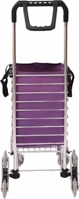 Havendro Foldable Shopping Trolley Cart with Wheels in Purple