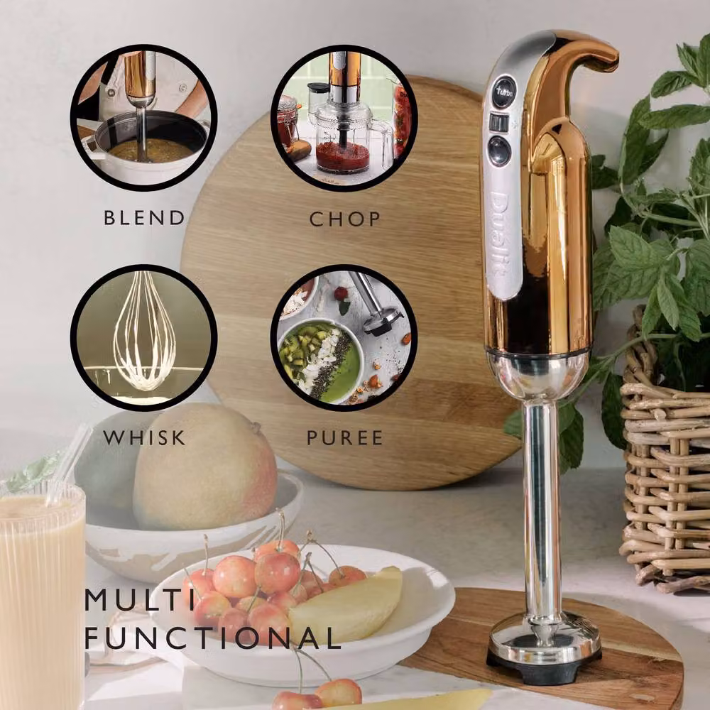 Dualit Immersion Hand Blender with Accessories in Copper and Gold – 3