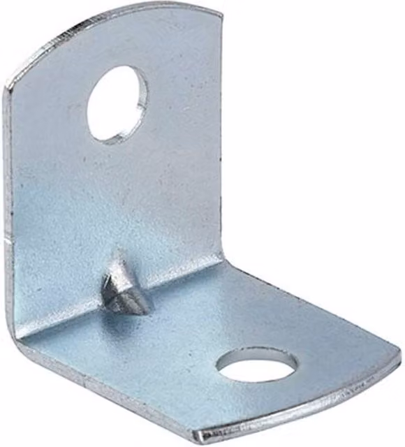 JCP Construction Products Galvanised Steel Angle Brackets, Silver, 20 x 20 mm, Box of 100