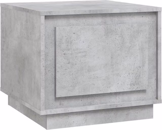 Berkfield Home Coffee Table in Concrete Grey, W/D/H: 51 x 50 x 44 cm – 1