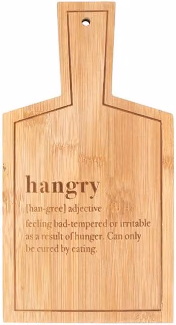 KDMK Rectangular Solid Bamboo Serving Board in Brown