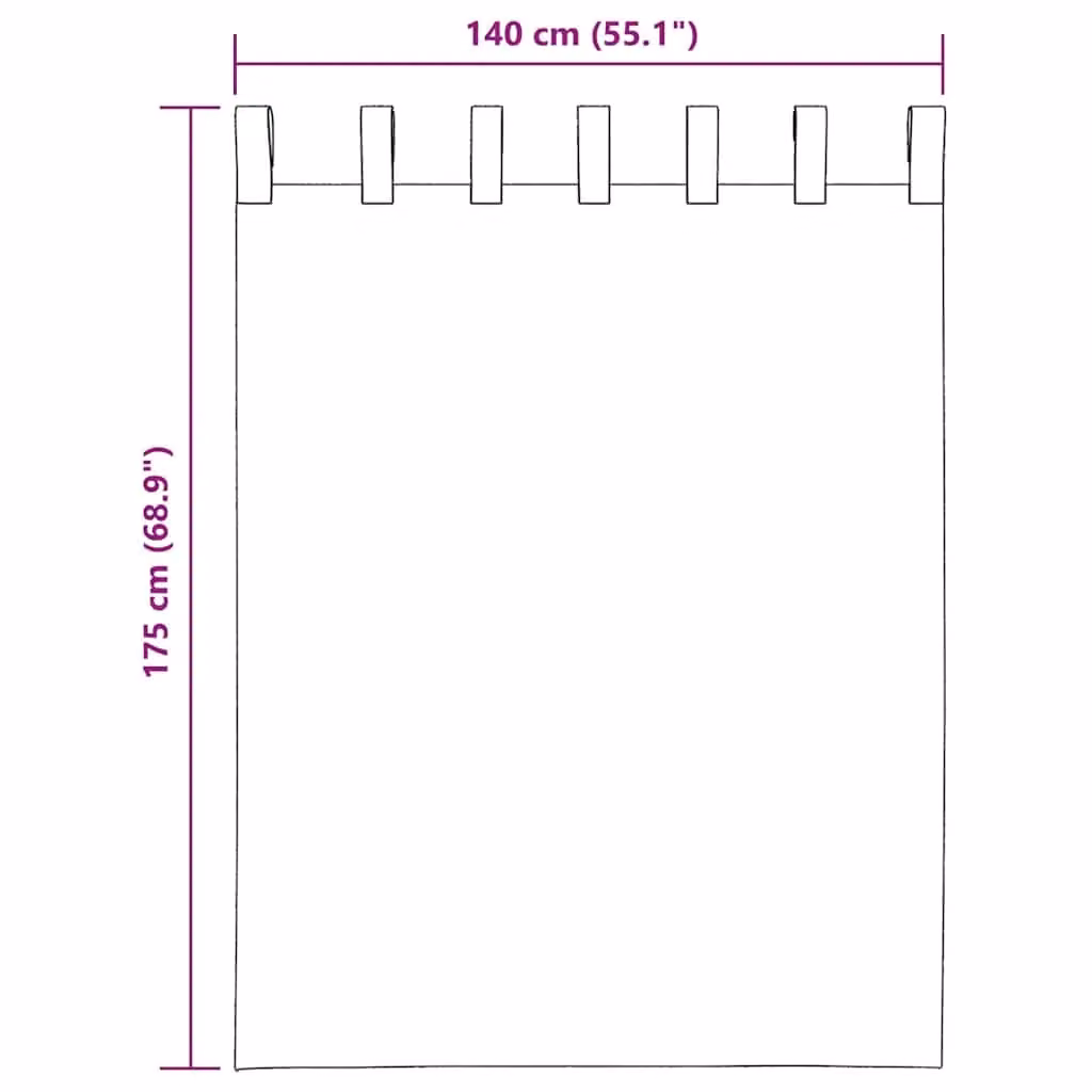 Berkfield Home Brown Transparent Voile Fabric Panel Curtains with Tabs, 2 Pack, W: 140 cm, H: 175 cm – 5