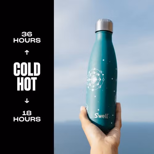 S'well Vacuum-Insulated Stainless Steel Drinks Bottle, Green, 500ml – 4