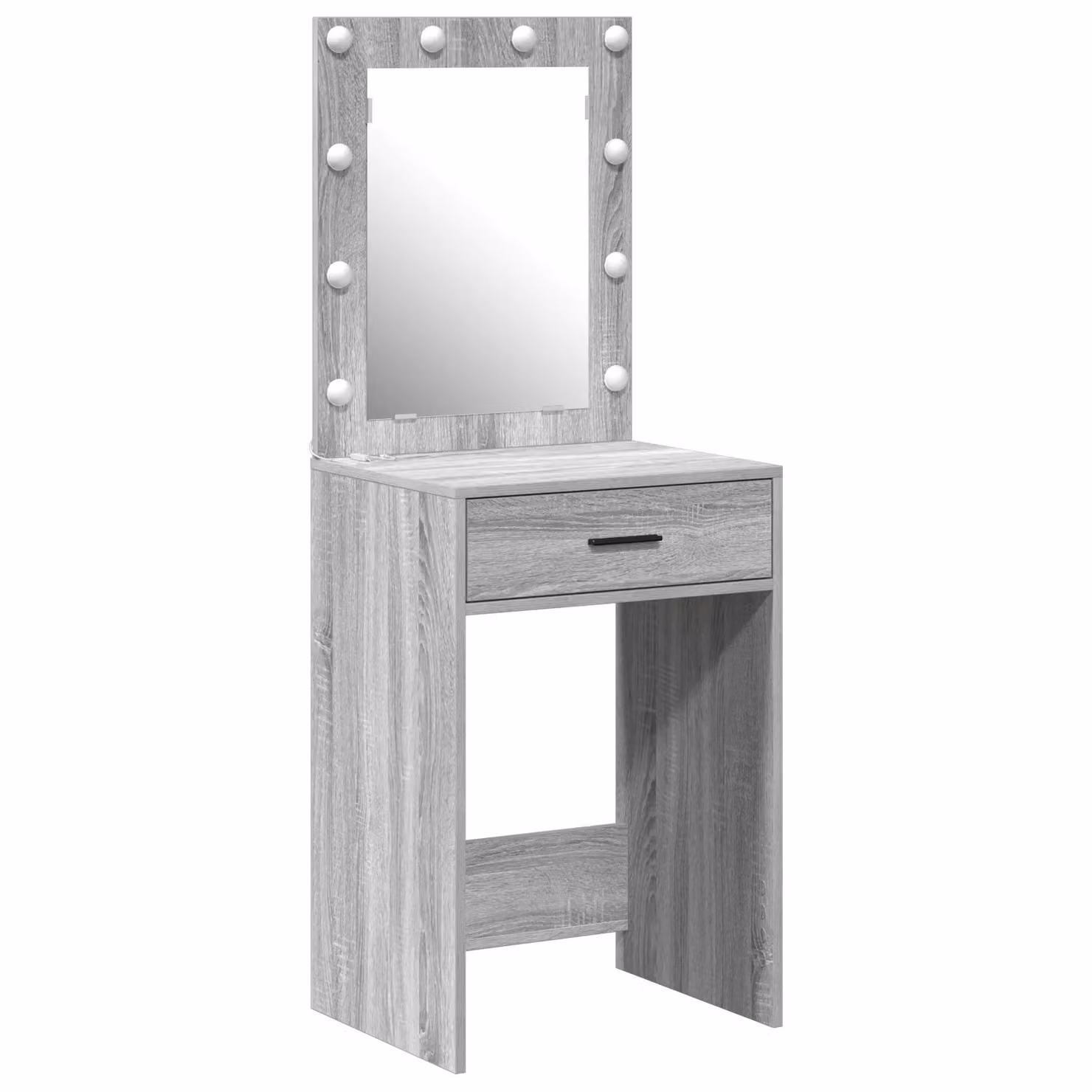 Berkfield Home Modern Dressing Table with Hollywood LED Lights in Grey Sonoma, W/D/H: 50 x 41 x 135 cm – 2
