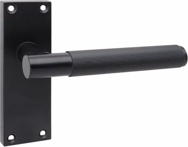 Golden Grace Matt Black Door Handle Set of 6