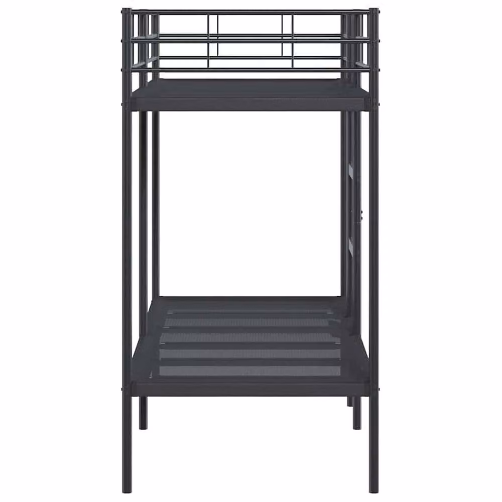 Berkfield Home Breathable Metal Bunk Bed in Black, Small Single – 3