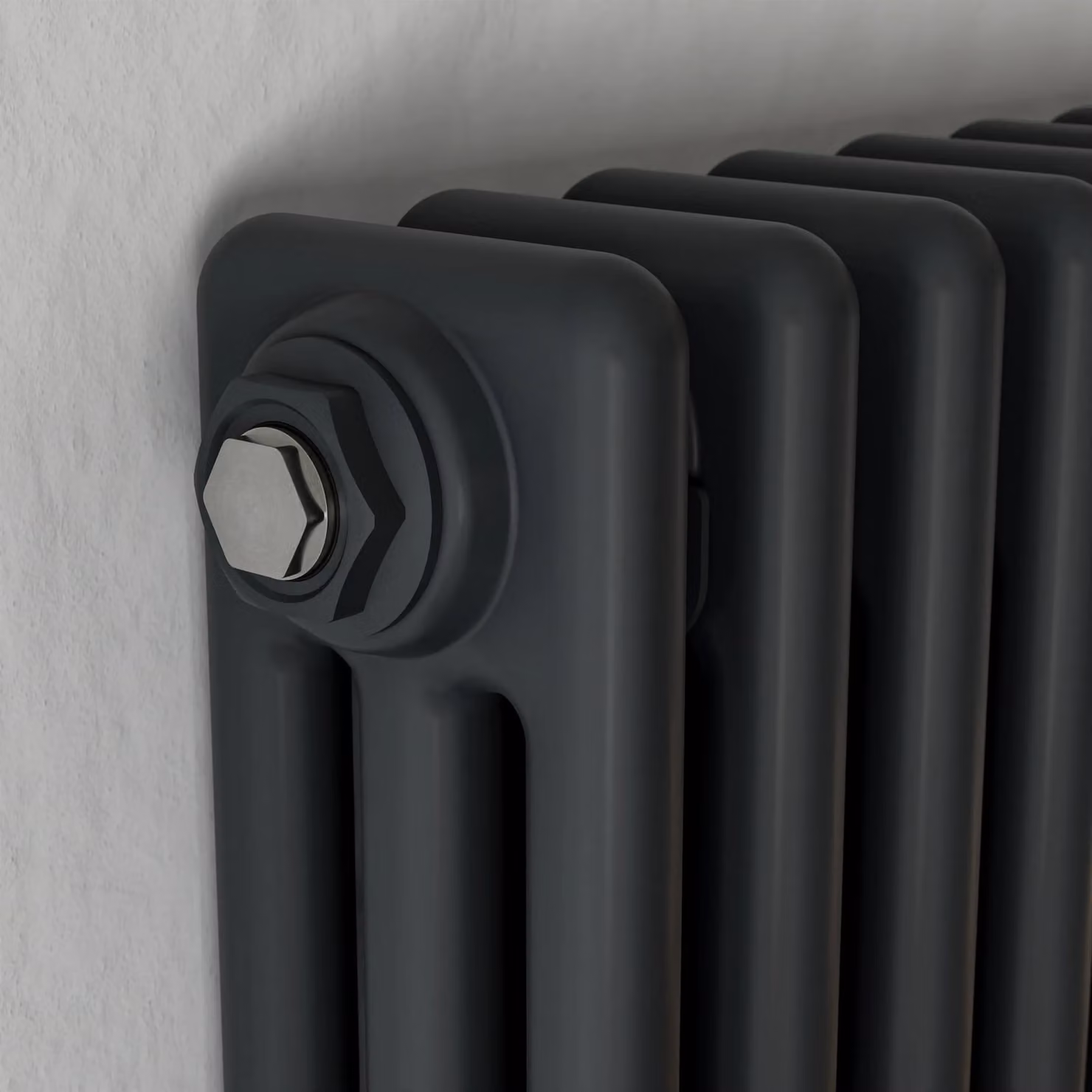 Agadon Kylo 3 Column Radiator in Dark Grey, W: 60.0 cm, H: 146.0 cm – 3
