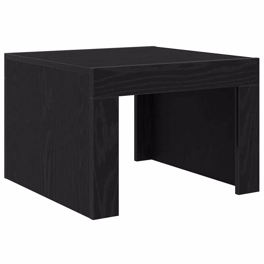 Berkfield Home Modern Square Coffee Table in Black Oak, W/D/H: 50 x 50 x 35 cm – 3
