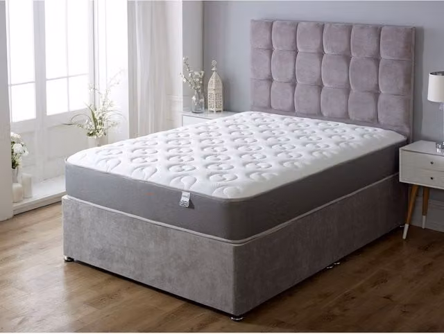 Starlight Beds Ying & Yang Hybrid Mattress, Grey, W/D/H: 180 x 200 x 20 cm