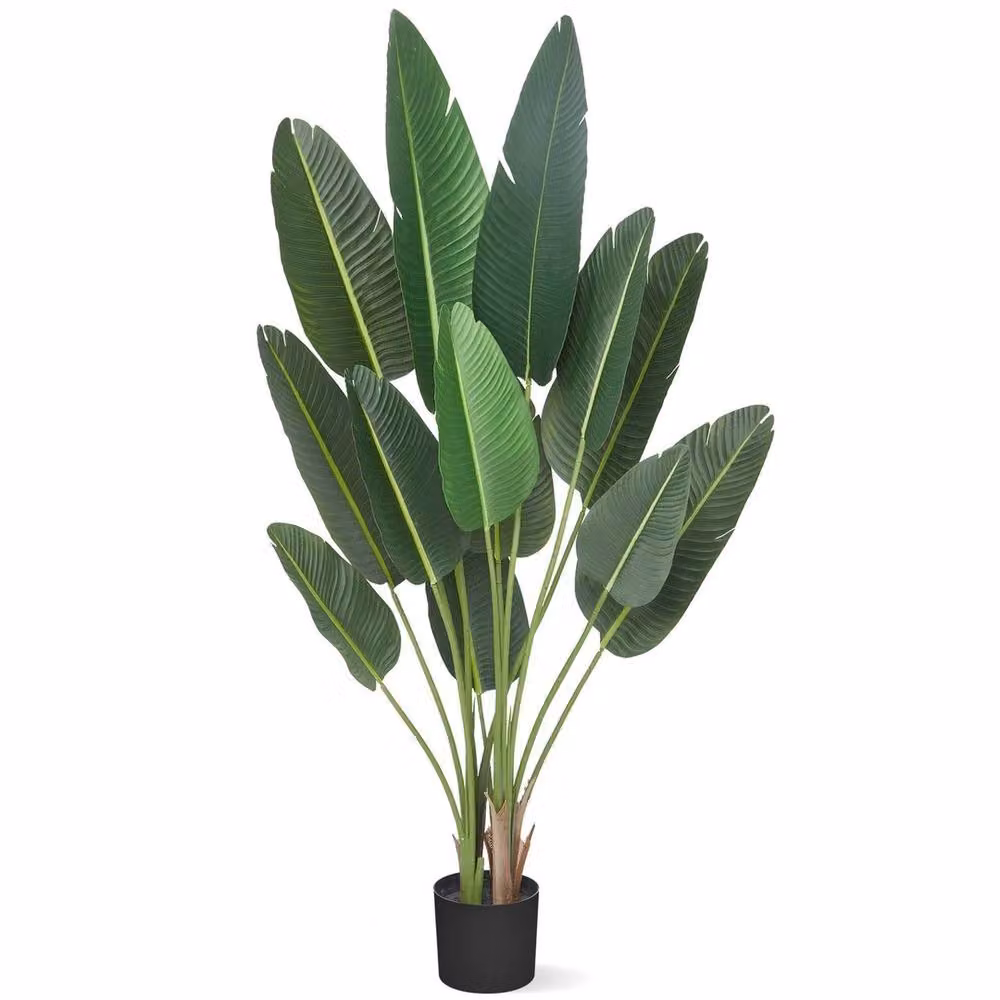 VOGREX Artificial Green Banana Tree Tabletop Palm Plant – 3
