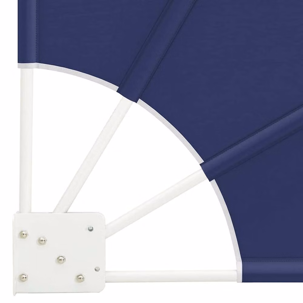 Berkfield Home Modern Folding Manual Balcony Privacy Screen in Navy Blue, W/H: 140 x 140 cm – 4