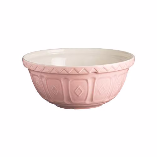 Mason Cash Pink Ceramic Mixing Bowl with 2.7 Litre Capacity and 26cm Diameter