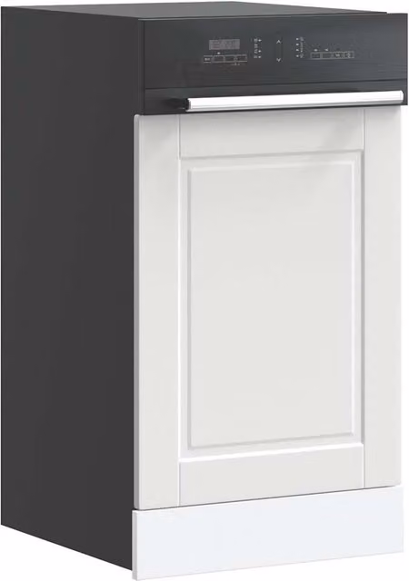 Berkfield Home Dishwasher Panel Porto White Engineered Wood W: 45 cm, H: 67 cm – 1