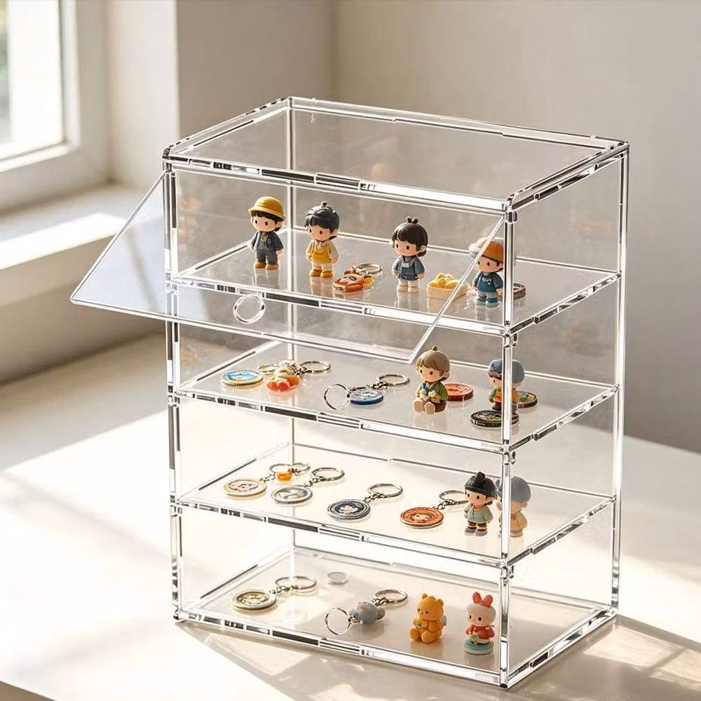 PAWNORA 4 Tier Clear Acrylic Model Car Display Case – 2