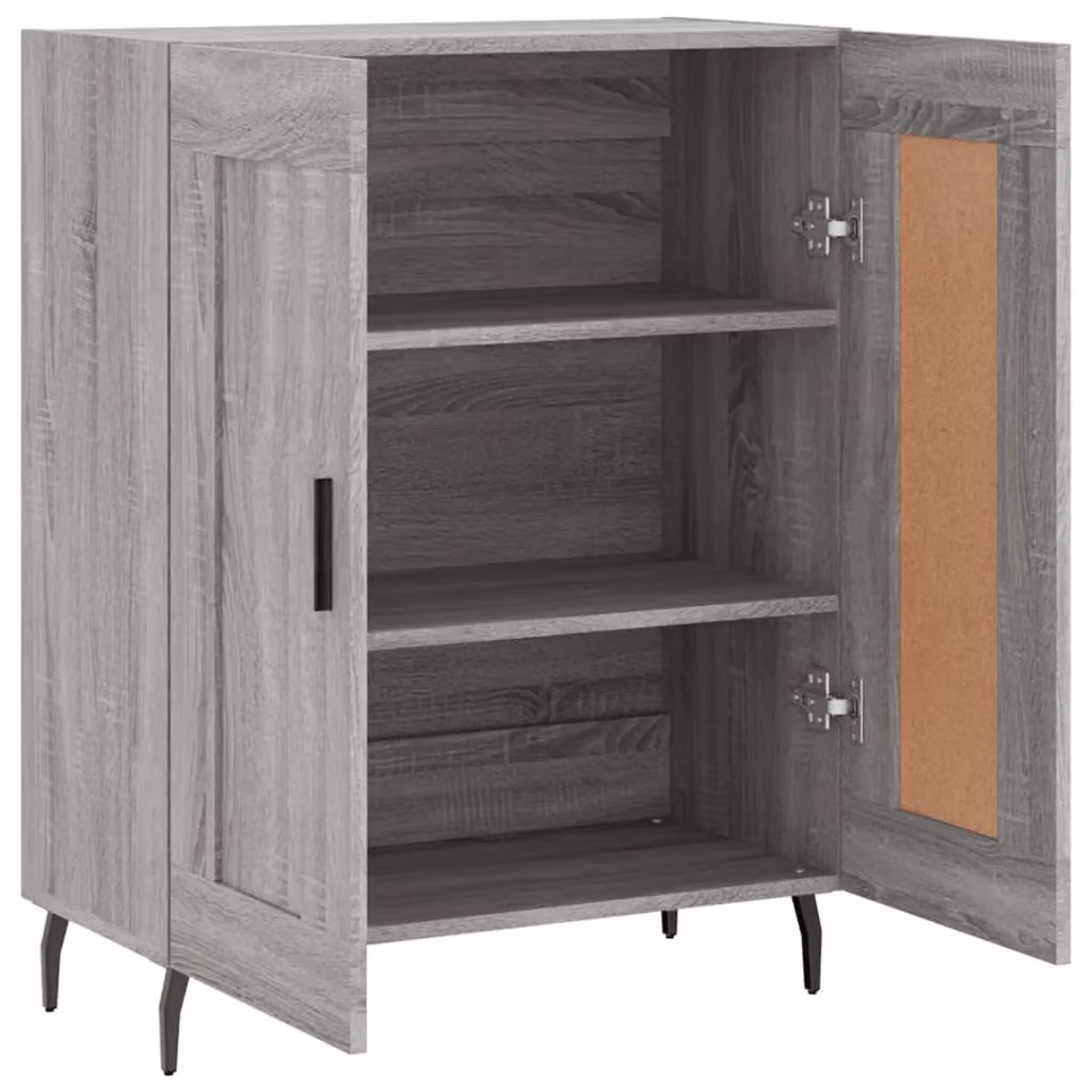 Berkfield Home Grey Sonoma Sideboard in Engineered Wood, W/D/H: 69.5 x 34 x 90 cm – 3