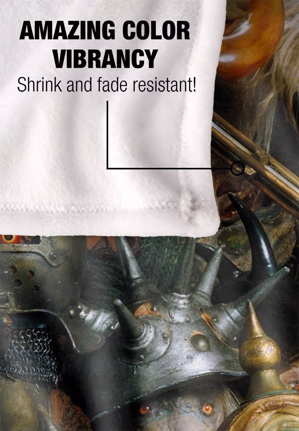 Jim Henson Labyrinth Gaggle of Goblins Super Soft Fleece Throw Blanket, White, W/D/H: 152 x 127 cm – 8