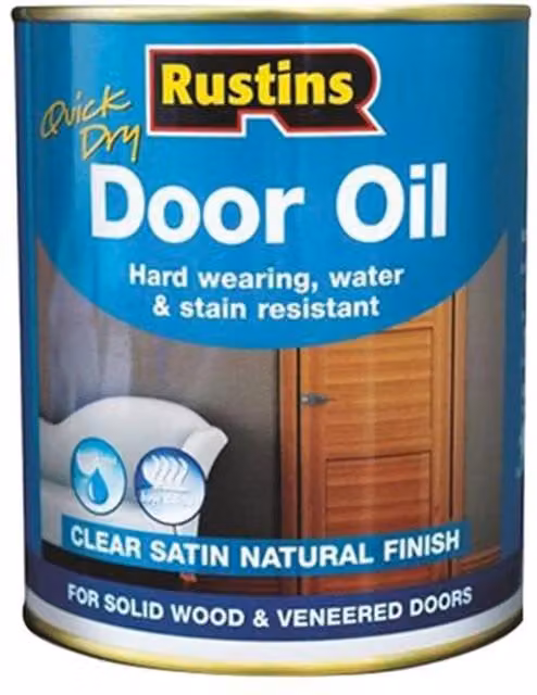 Rustins Quick Dry Grey Door Oil, 0.75 l