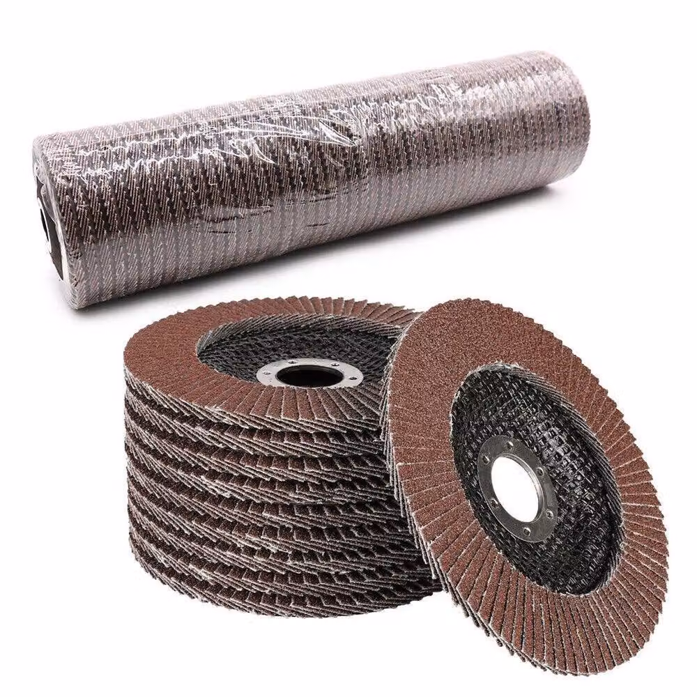 NESTLUNE 50-Piece 60 Grit Flap Grinding Sanding Discs, 115mm, Brown – 4