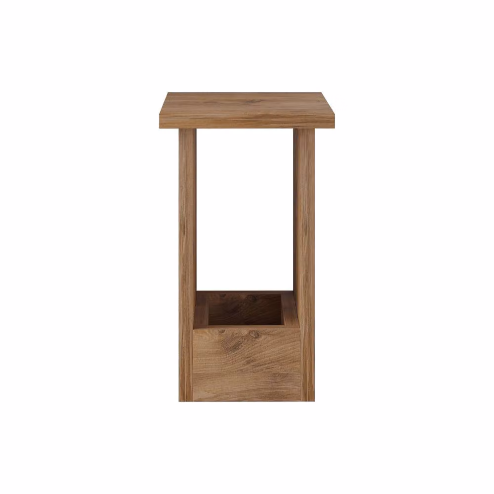 Decortie Tasos' Modern Minimalist Side Table in Light Brown, W/D/H: 30 x 30 x 50.5 cm – 2