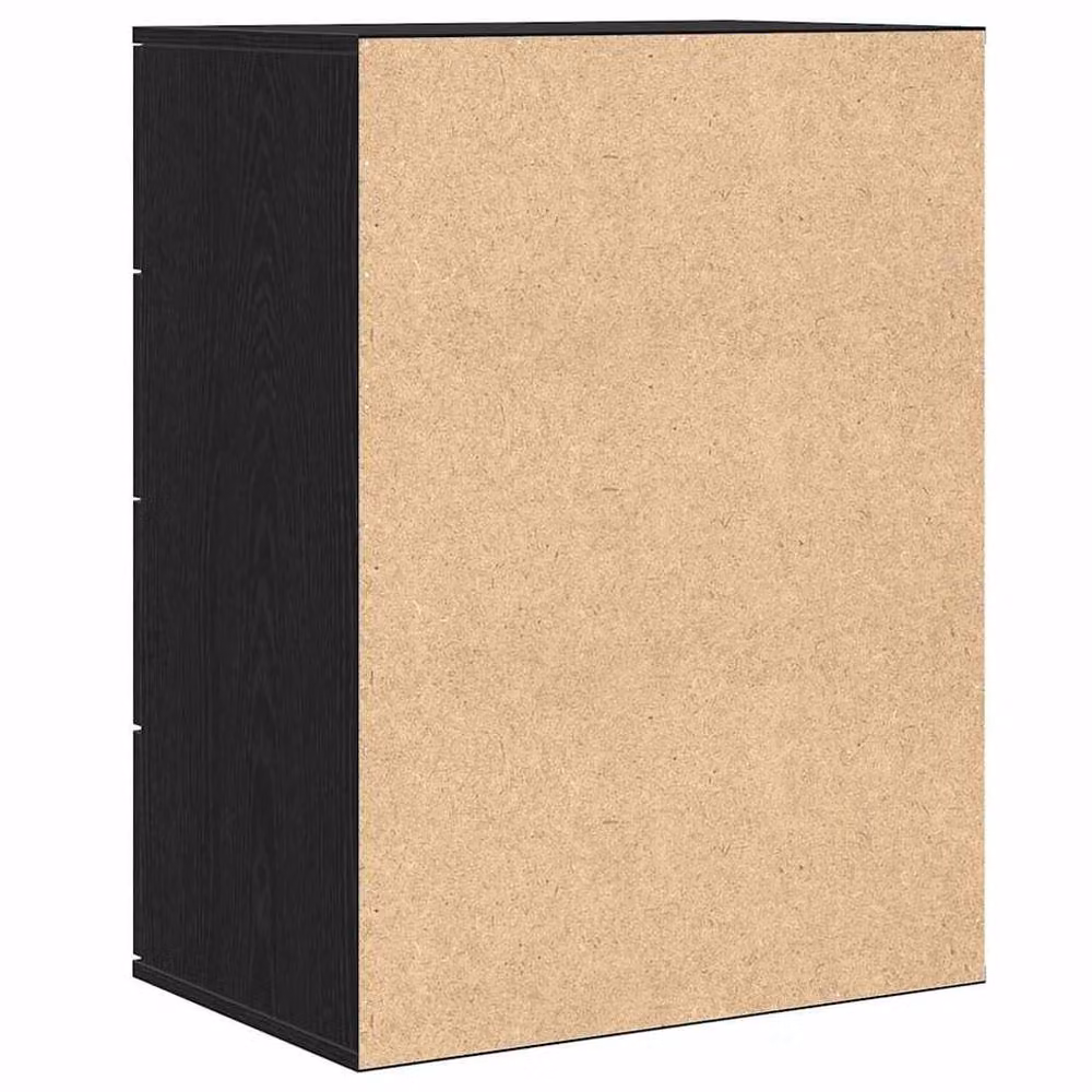 Berkfield Home Modern Sideboard with Drawer in Black Oak, W/D/H: 80 x 39 x 60 cm – 4
