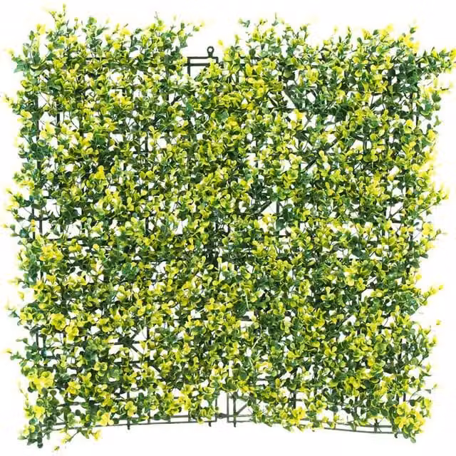 Primrose Green Artificial Buxus Garden Hedge Panel