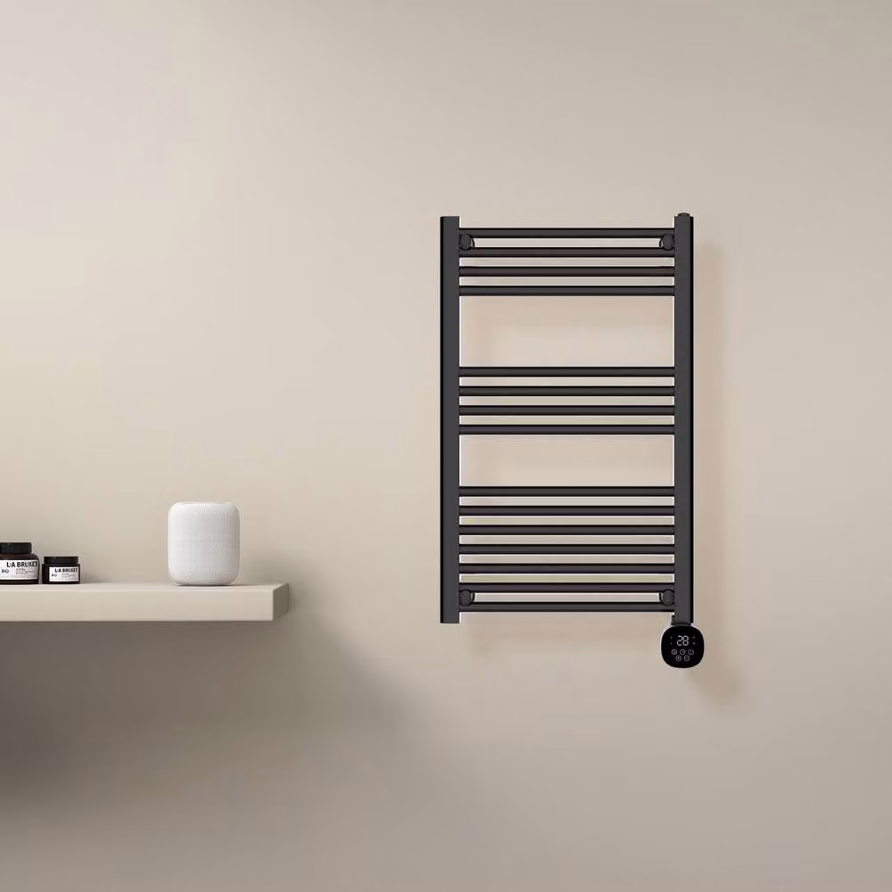 TCP Smart Black Ladder Style Towel Rail Radiator with WiFi and App Control, W/H: 85 x 50 cm – 5