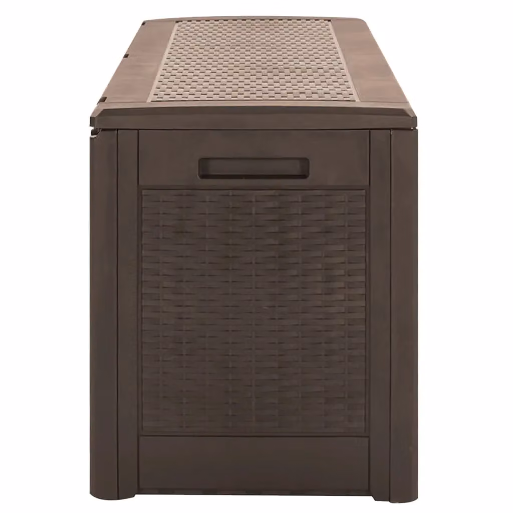 Berkfield Home Garden Brown Plastic Storage Box W/D/H: 119 x 48 x 60 cm – 3