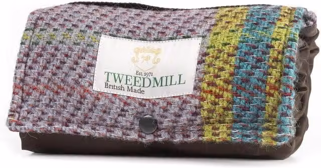 HomeSpace Direct Walker Companion Checked Picnic Mat in Multicolour and Brown Polycotton with Waterproof Underside