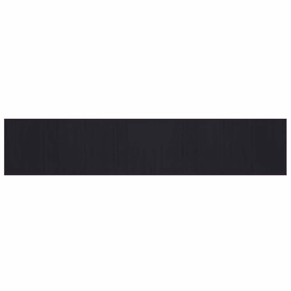 Berkfield Home Rectangular Bamboo Rug in Black, W: 80 cm, L: 400 cm – 2