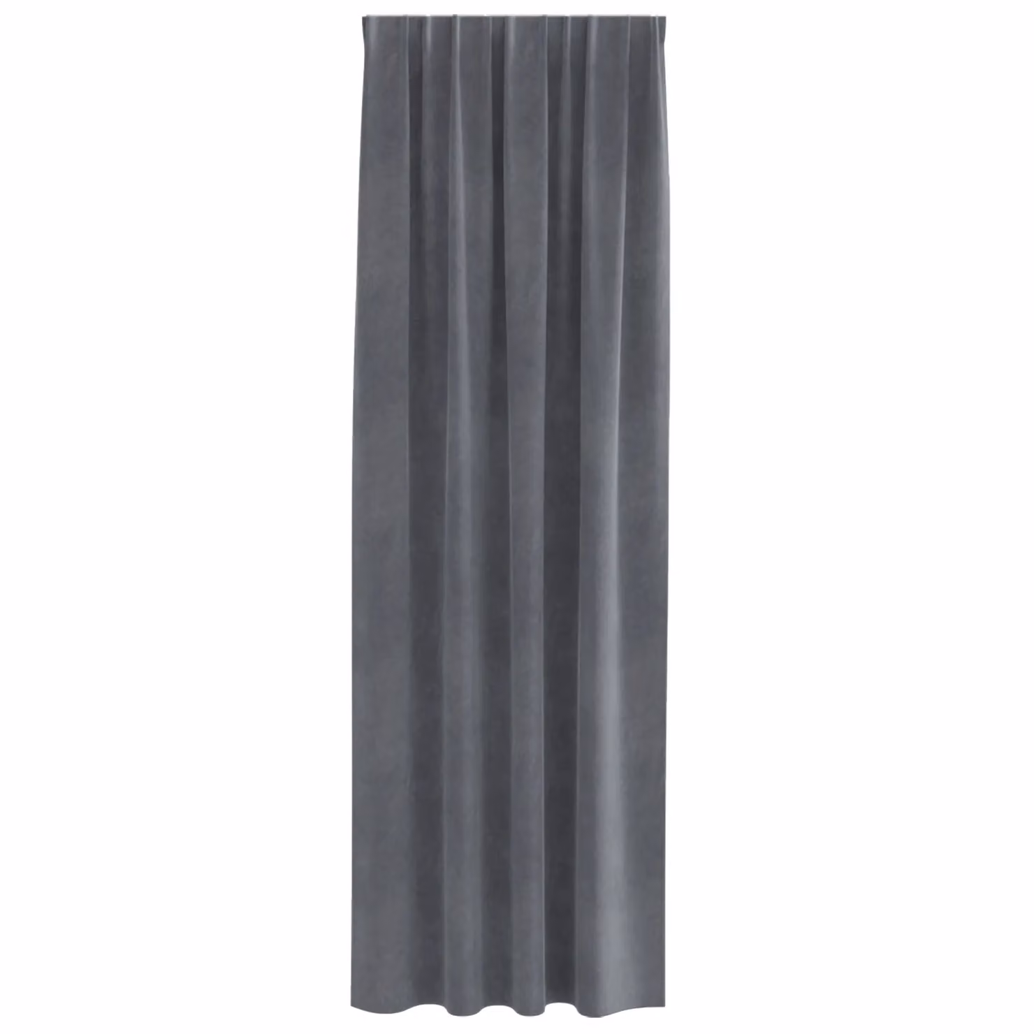 Berkfield Home Blackout Velvet Curtains, 2 Pack, Super Light Grey, W: 140 cm, H: 260 cm – 2