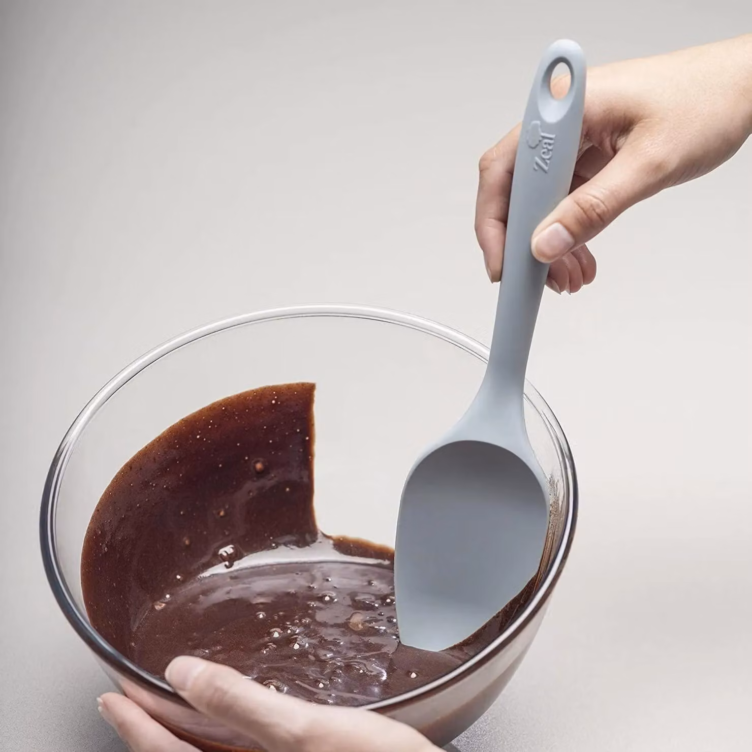 Zeal Blue Silicone Non-Scratch Spatula Spoon, 26 cm – 4