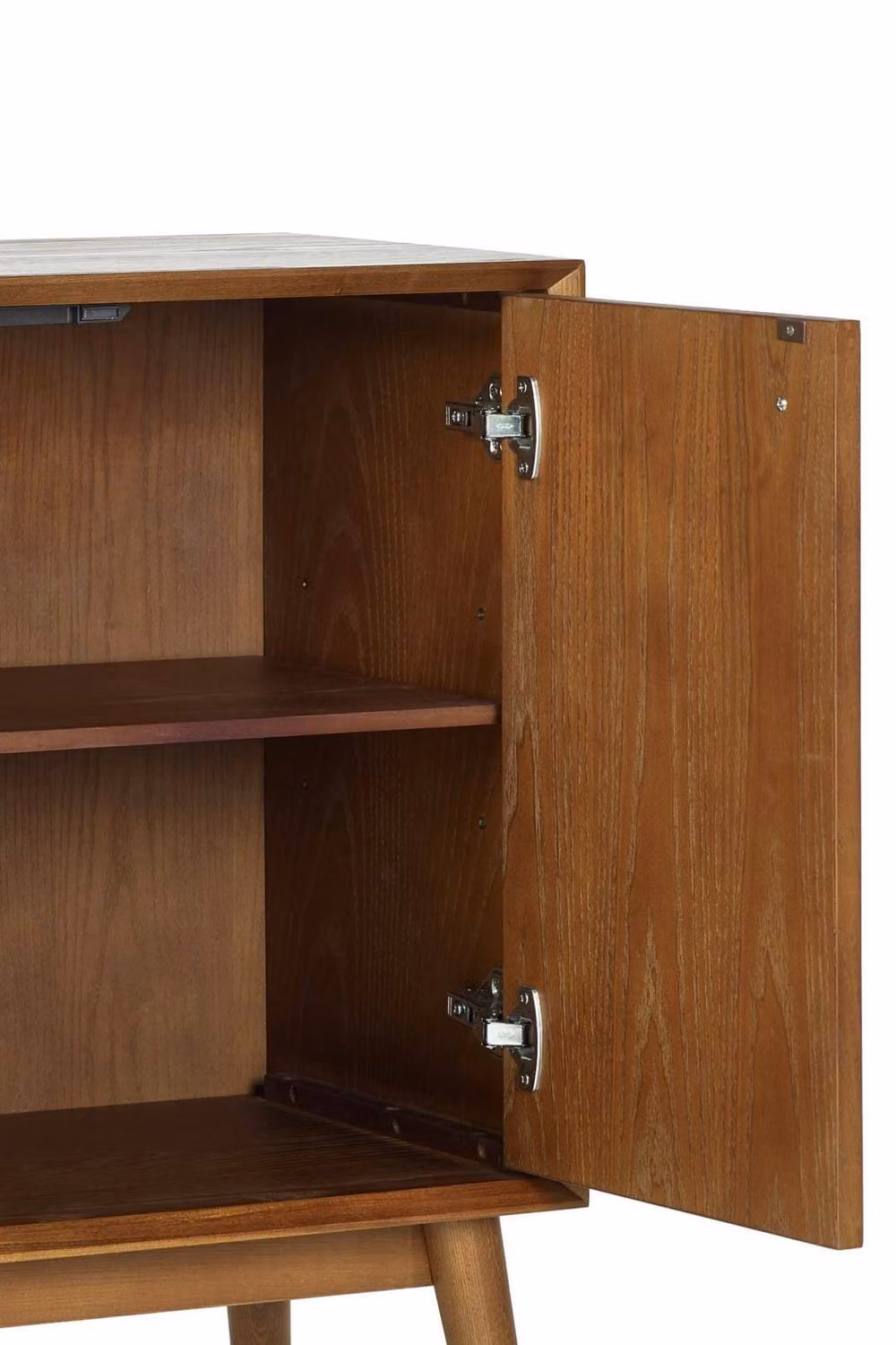 Julian Bowen Lowry Retro 2 Door Sideboard in Cherry Ash Wood, W: 80 cm, H: 70 cm, D: 38 cm – 5