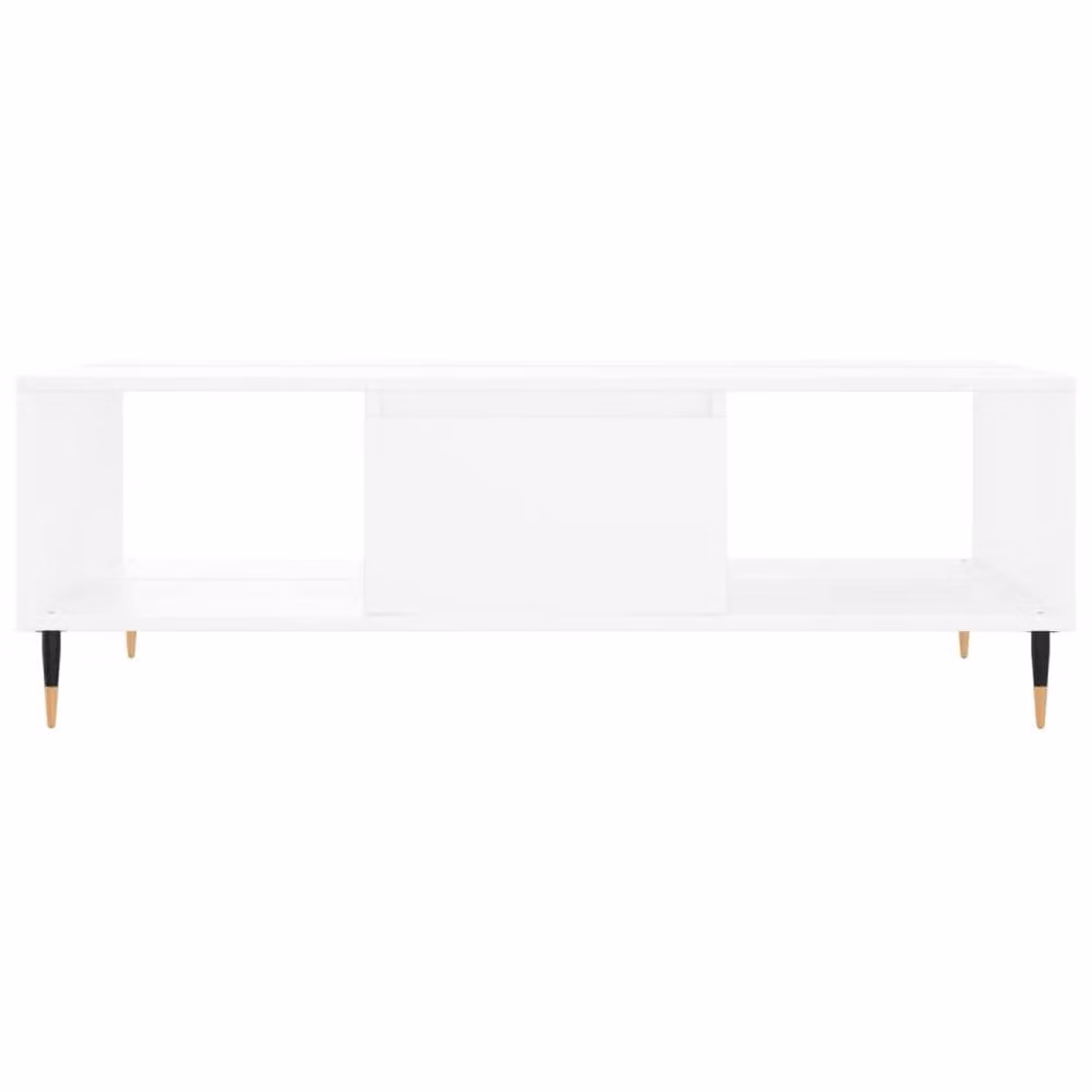 Berkfield Home Modern White Decorative Coffee Table, W/D/H: 104 x 60 x 35 cm – 2