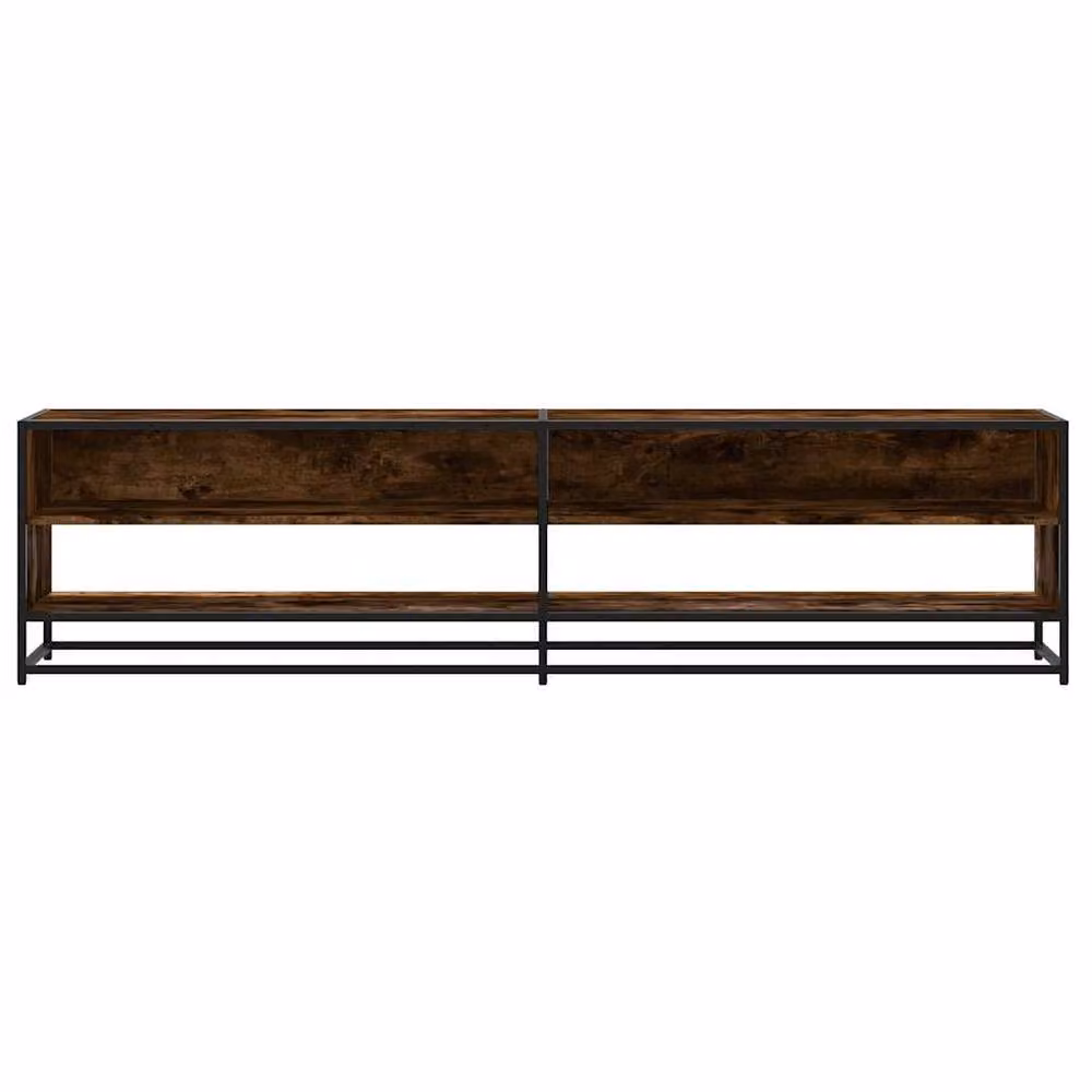 Berkfield Home Industrial TV Cabinet in Smoked Oak Brown, W/D/H: 180.5 x 40 x 46 cm – 3