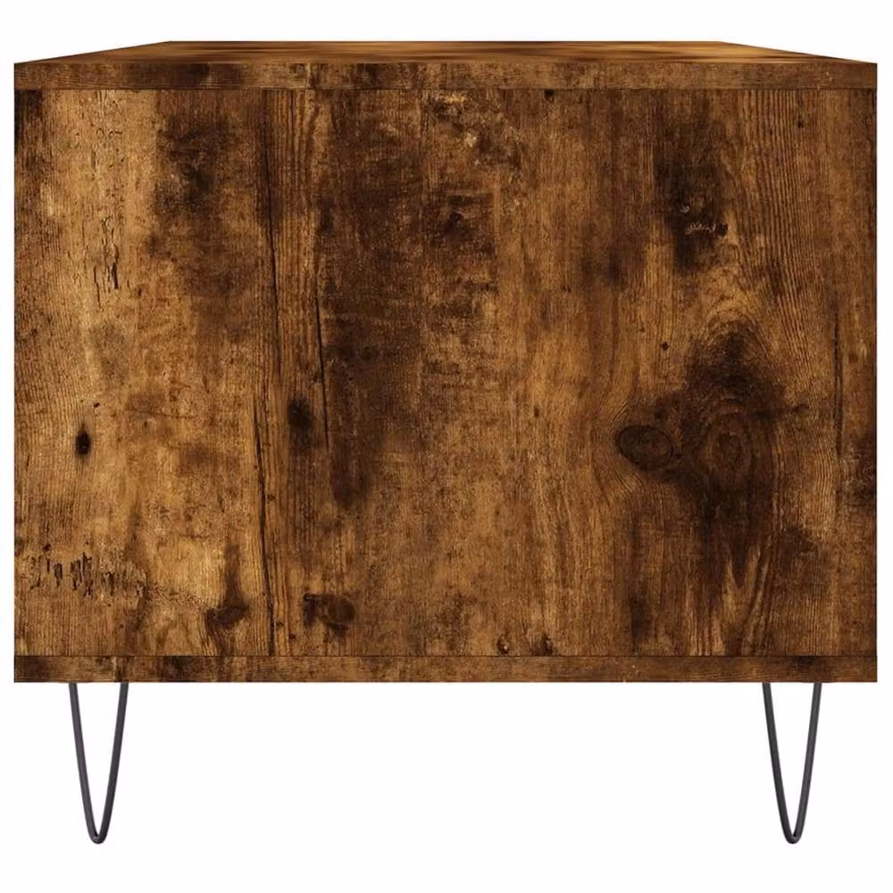 Berkfield Home Modern Coffee Table in Smoked Oak Brown, W/D/H: 90 x 49 x 45 cm – 4