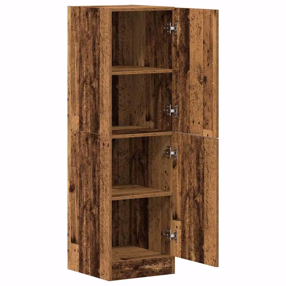 Berkfield Home Rustic Kitchen Cabinet in Brown Engineered Wood, W/D/H: 38 x 41.5 x 131.5 cm – 4