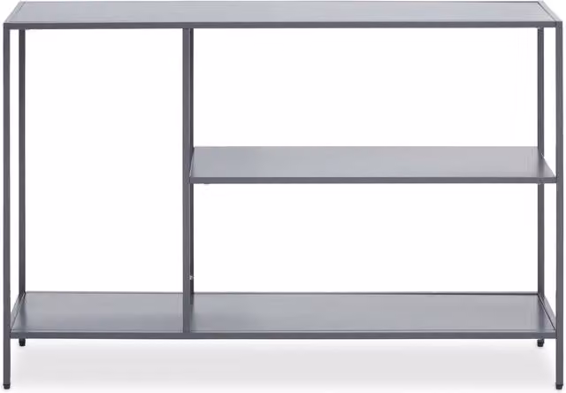 Orsina Grey Metal Console Table, W/D/H: 120 x 30 x 80 cm
