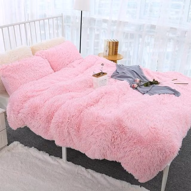 SPETLEK Pink Teddy Fleece Weighted Blanket for Kids Sensory Sleep Therapy, W: 130 cm, L: 160 cm – 1
