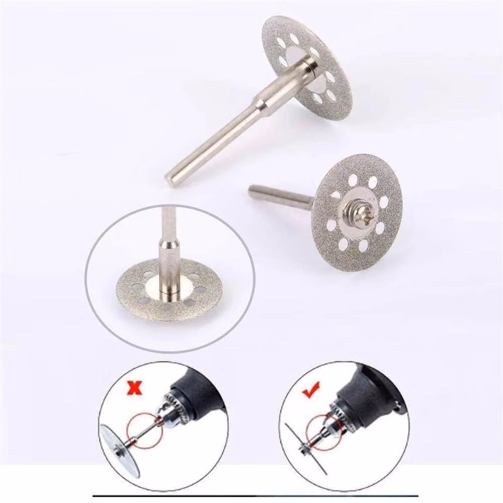 Nordara 32-Piece Silver Diamond Cutting Disc Drill Bit Rotary Tool Set – 4