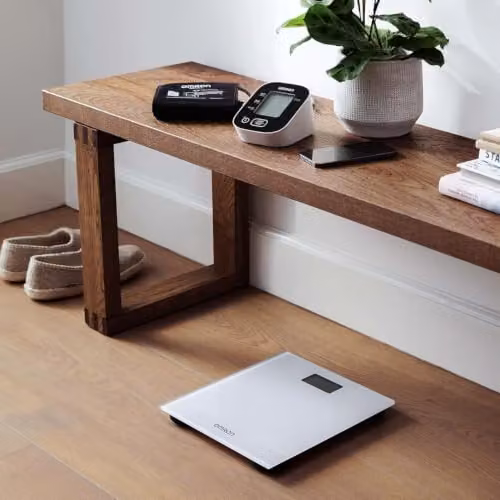 Omron HN300T2 Intelli IT Smart Bluetooth Bathroom Scales with BMI Tracking in Grey and White – 4