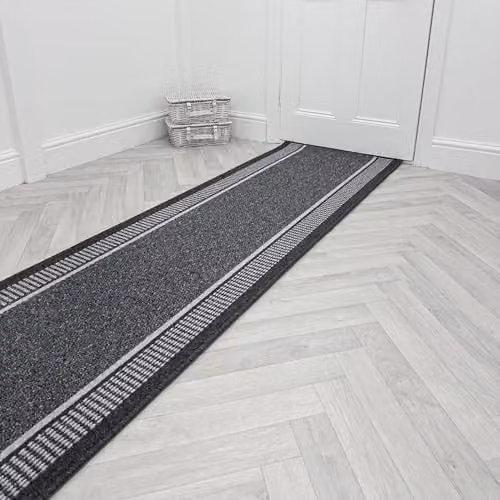 runrug Promenade Loop Pile Hallway Runner Rug in Grey, W/D/H: 80 x 270 x 0.5 cm – 6