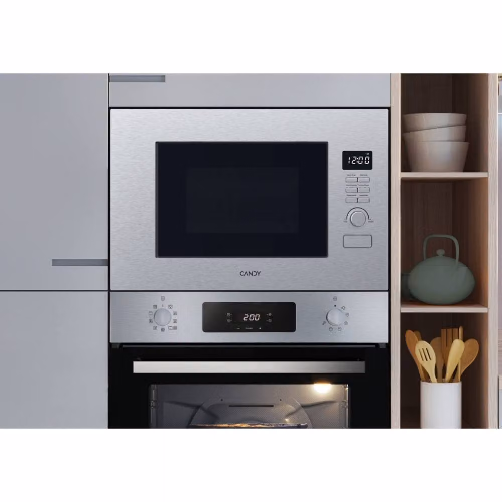 Candy Silver Built-in Microwave Combi with Grill, 20L, 800W – 5
