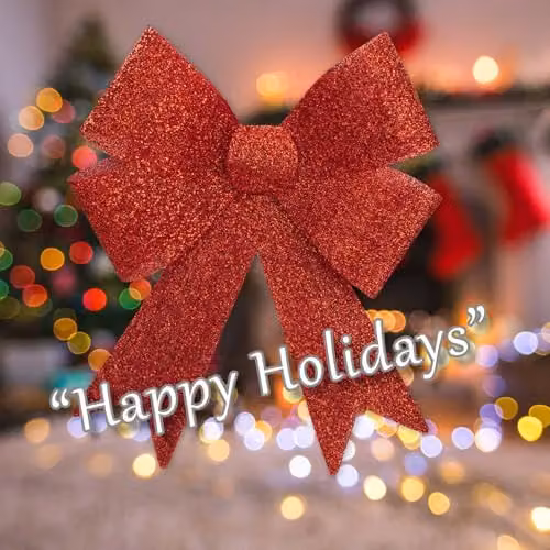 VFM e-Store Red Tinsel Bow Christmas Decoration W: 37 cm, D: 49 cm, H: 13 cm – 5