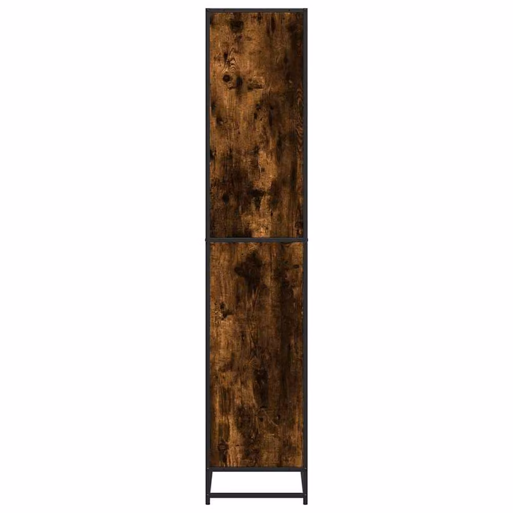 Berkfield Home Modern Smoked Oak Bookcase in Brown, W/D/H: 80.5 x 35 x 170.5 cm – 3