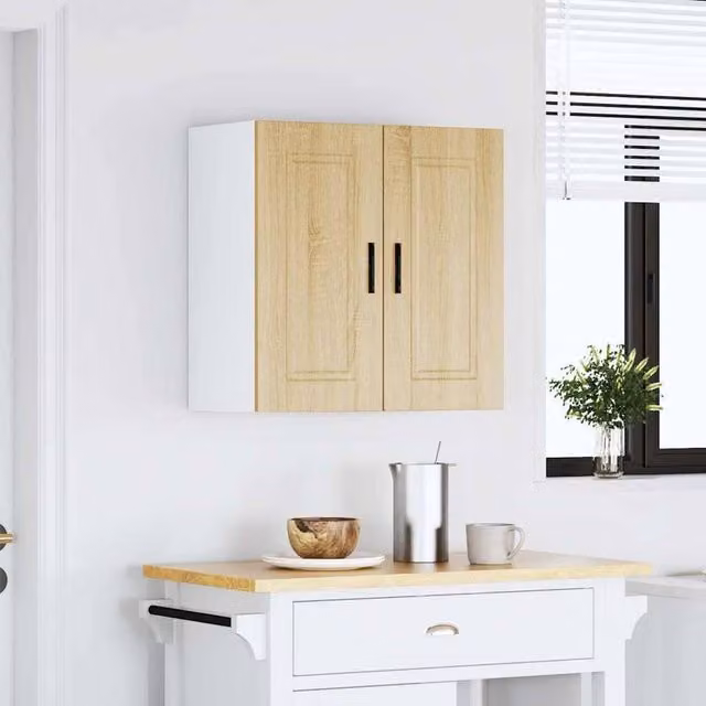 Berkfield Home Porto Sonoma Oak Kitchen Wall Cabinet, Brown, W/D/H: 60 x 31 x 60 cm