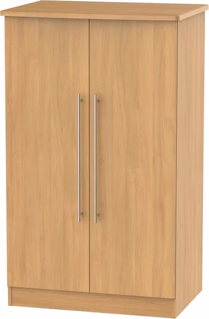 Ready Assembled 2 U Carlton 2 Door Midi Wardrobe in Natural