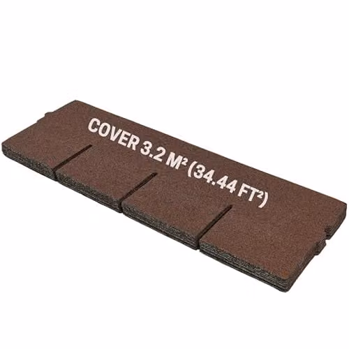 Novecrafto Heavy Duty Bitumen Asphalt Roof Shingles, Brown, 20 Pieces, W: 100 cm, H: 34 cm – 7
